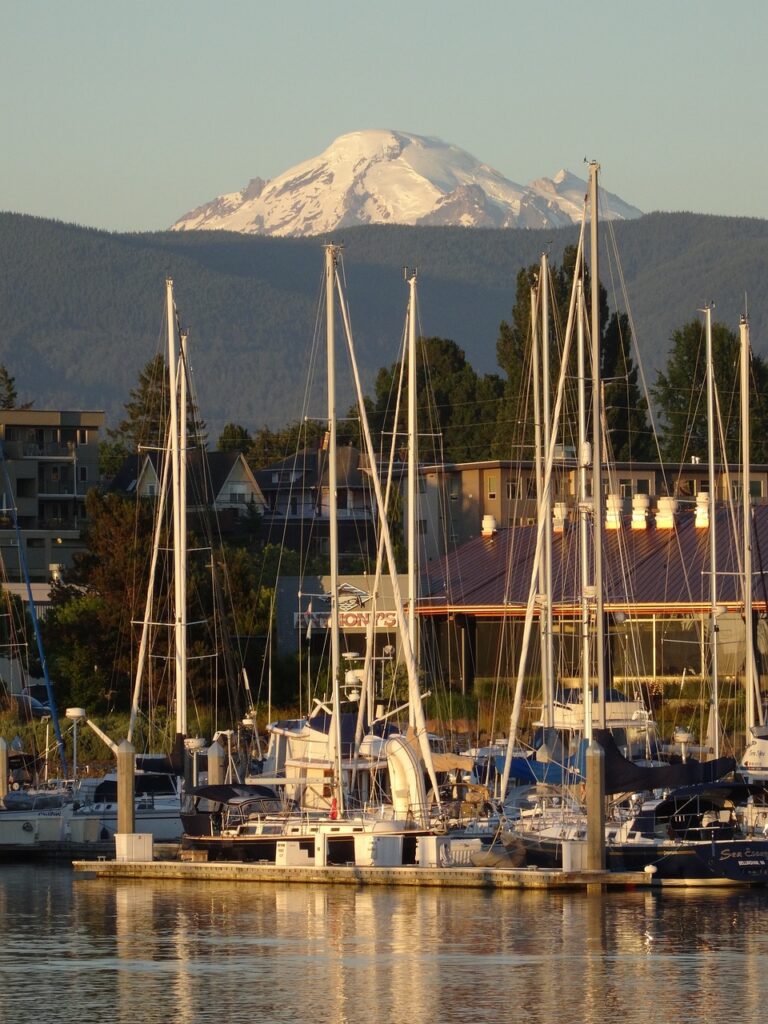 bellingham, mountain, harbor